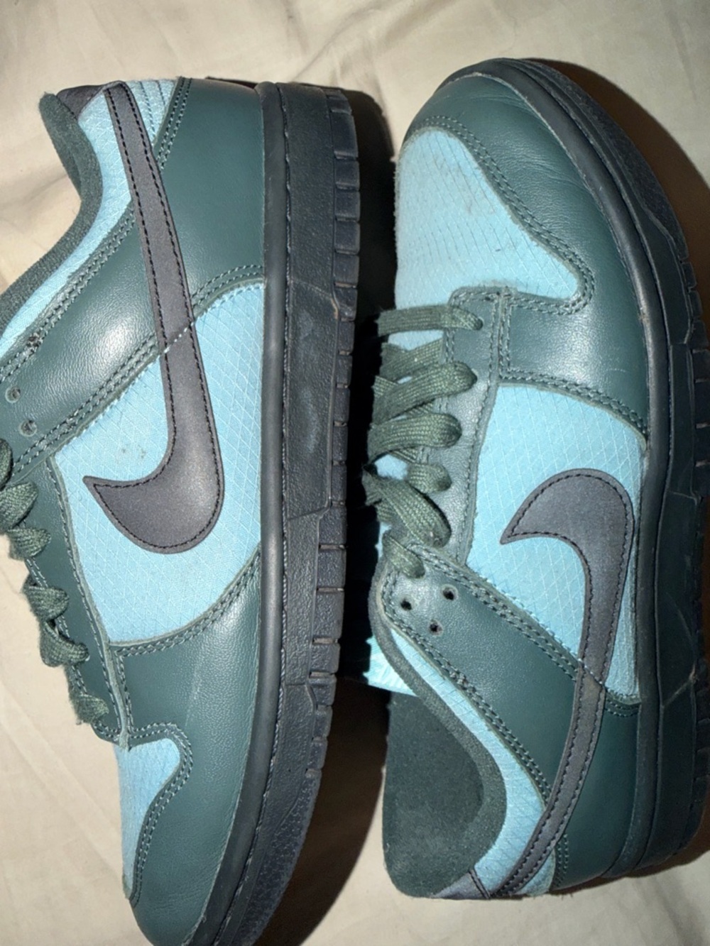 Nike Low-Top Sneakers in Teal & Light Blue Dunks